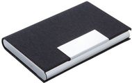 Käyntikorttikotelo Merpet business card holder, musta liikelahja logopainatuksella