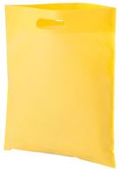 Lehtikassi Blaster shopping bag, keltainen liikelahja logopainatuksella