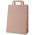 Lehtikassi Market paper bag, ruskea liikelahja logopainatuksella