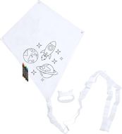 Leija Yumbi colouring kite, valkoinen liikelahja logopainatuksella