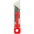 Leikkuri RapiCut paper knife, punainen liikelahja logopainatuksella