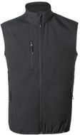 Liivi Jandro RPET softshell vest, musta liikelahja logopainatuksella