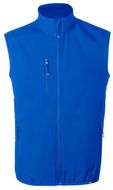 Liivi Jandro RPET softshell vest, sininen liikelahja logopainatuksella