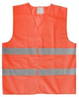 Liivit, heijastavat nauhat Visibo visibility vest, neon-oranssi liikelahja logopainatuksella