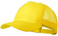 Lippalakki Clipak baseball cap, keltainen liikelahja logopainatuksella
