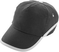 Lippalakki Line baseball cap, musta liikelahja logopainatuksella