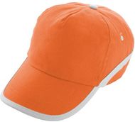 Lippalakki Line baseball cap, oranssi liikelahja logopainatuksella