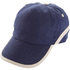 Lippalakki Line baseball cap, tummansininen, beige liikelahja logopainatuksella