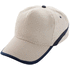 Lippalakki Line baseball cap, tummansininen, beige liikelahja logopainatuksella
