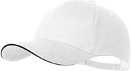 Lippalakki Linnea baseball cap, valkoinen liikelahja logopainatuksella