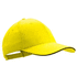 Lippalakki Rubec baseball cap, keltainen liikelahja logopainatuksella