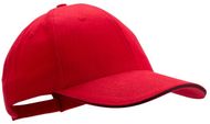 Lippalakki Rubec baseball cap, punainen liikelahja logopainatuksella