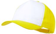 Lippalakki Sodel baseball cap, keltainen liikelahja logopainatuksella