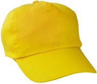 Lippalakki Sport baseball cap, keltainen liikelahja logopainatuksella