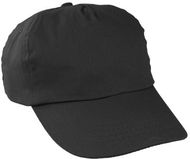 Lippalakki Sport baseball cap, musta liikelahja logopainatuksella