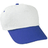 Lippalakki Sport baseball cap, valkoinen, sininen liikelahja logopainatuksella