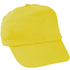 Lippalakki Sportkid baseball cap for kids, keltainen liikelahja logopainatuksella