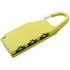 Lukko Zanex luggage lock, keltainen liikelahja logopainatuksella