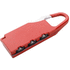Lukko Zanex luggage lock, punainen liikelahja logopainatuksella