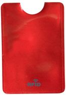 Luottokorttikotelo Recol card holder, punainen liikelahja logopainatuksella