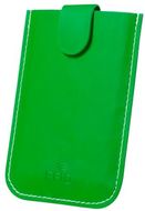 Luottokorttikotelo Serbin credit card holder, vihreä liikelahja logopainatuksella