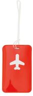 Matkatavarätiketti Raner luggage tag, punainen liikelahja logopainatuksella