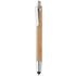Monikäyttöinen kuulakynä Tashania bamboo touch ballpoint pen, luonnollinen liikelahja logopainatuksella