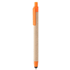 Monikäyttöinen kuulakynä Tempe touch ballpoint pen, luonnollinen, oranssi liikelahja logopainatuksella
