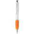 Monikäyttöinen kuulakynä Tumpy touch ballpoint pen, hopea, oranssi liikelahja logopainatuksella