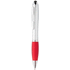 Monikäyttöinen kuulakynä Tumpy touch ballpoint pen, hopea, punainen liikelahja logopainatuksella