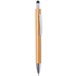 Monikäyttöinen kuulakynä Zharu bamboo touch ballpoint pen, luonnollinen liikelahja logopainatuksella