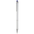 Monikäyttöinen kuulakynä alustalla Neyax touch ballpoint pen, valkoinen, sininen liikelahja logopainatuksella