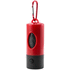 Monikäyttöinen taskulamppu Muller dog waste bag dispenser, punainen liikelahja logopainatuksella