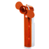 Monikäyttöinen tuuletin Hendry water spray fan, oranssi liikelahja logopainatuksella