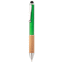 Monikäyttöinen kuulakynä Bollys touch ballpoint pen, vihreä liikelahja logopainatuksella