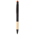 Monikäyttöinen kuulakynä Boorly touch ballpoint pen, musta, oranssi liikelahja logopainatuksella