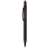 Monikäyttöinen kuulakynä Pearly ballpoint pen, musta, oranssi liikelahja logopainatuksella