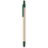Monikäyttöinen kuulakynä Tempe touch ballpoint pen, luonnollinen, vihreä liikelahja logopainatuksella
