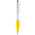 Monikäyttöinen kuulakynä Tumpy touch ballpoint pen, keltainen, hopea liikelahja logopainatuksella