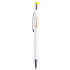 Monikäyttöinen kuulakynä Woner touch ballpoint pen, valkoinen, keltainen liikelahja logopainatuksella
