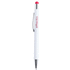 Monikäyttöinen kuulakynä Woner touch ballpoint pen, valkoinen, punainen liikelahja logopainatuksella
