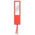 Monitoimiviivain Okam ruler with magnifying glass, punainen liikelahja logopainatuksella