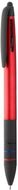 Monivärinen kuulakynä Trime touch ballpoint pen, musta, punainen liikelahja logopainatuksella