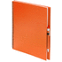Muistilehtiö Tecnar notebook, oranssi liikelahja logopainatuksella