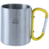 Muki Bastic metal mug, keltainen, hopea lisäkuva 1