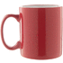 Muki Bergen mug, valkoinen, punainen liikelahja logopainatuksella