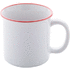 Muki Gover vintage mug, valkoinen, punainen liikelahja logopainatuksella