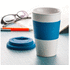 Muki Soft Touch mug with silicone, valkoinen, sininen lisäkuva 3