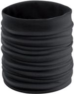 Muunneltava kauluri Cherin multipurpose scarf, musta liikelahja logopainatuksella