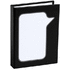 Muunneltava paperinippu Dosan adhesive notepad, musta liikelahja logopainatuksella